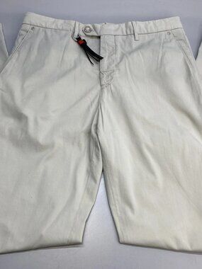 Marco Pescarolo Beige Cotton Silk Dress Pants US 38